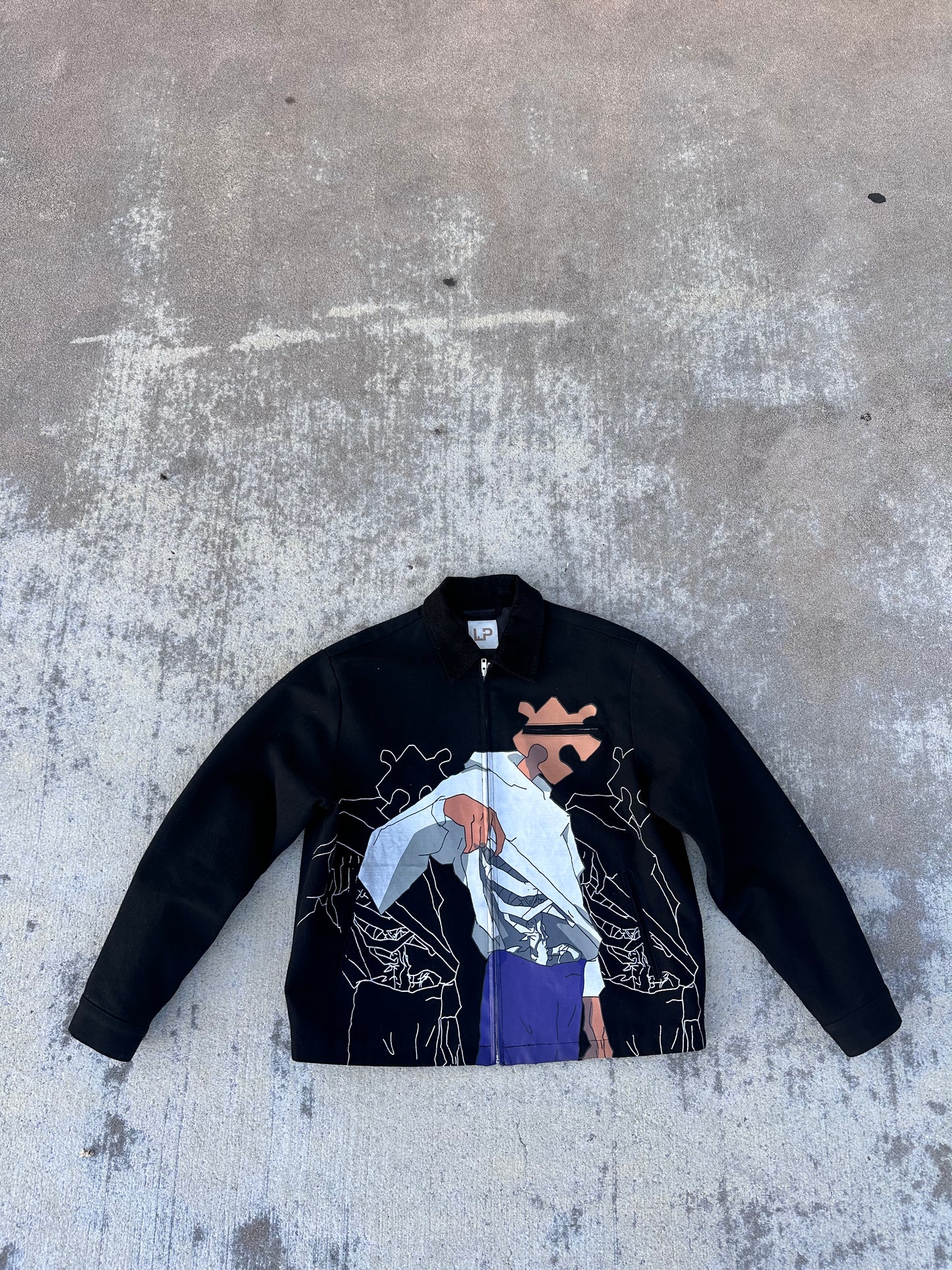 Black Bone Puzzle Jacket