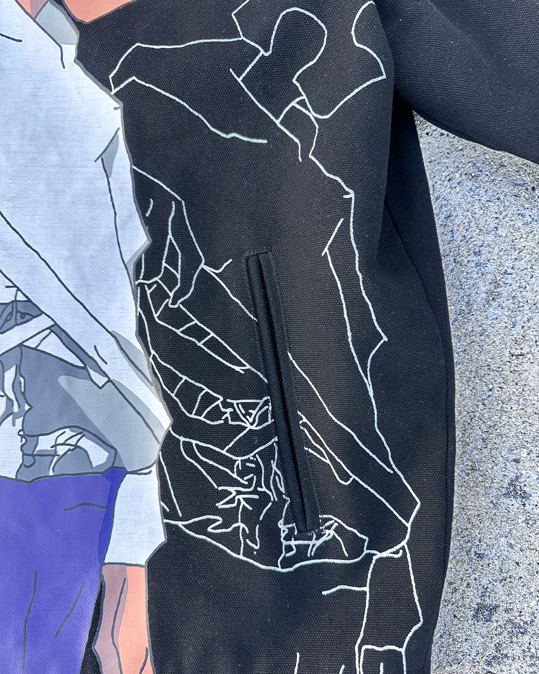Black Bone Puzzle Jacket